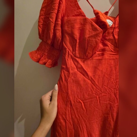 XS Red Lined Dress - Picture 2 of 4